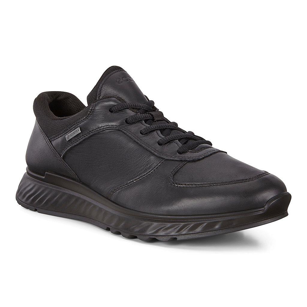 Ecco Exostride Mens Gore Tex Shoes In Black Outlet - India YTA-629013